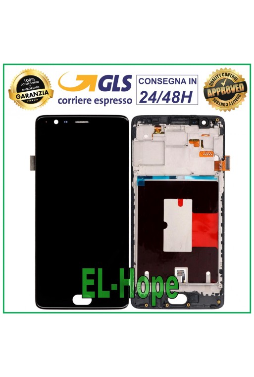 PANTALLA LCD PARA ONEPLUS 3 A3000 A3003 / 3T A3010 PANTALLA TÁCTIL DE VIDRIO NEGRO