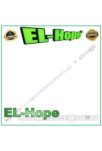 Barra de 8 tiras LED para televisor LG de 32 SSC-32LJ61-HD-8LED-REV03-170224 L600 mm 3 V