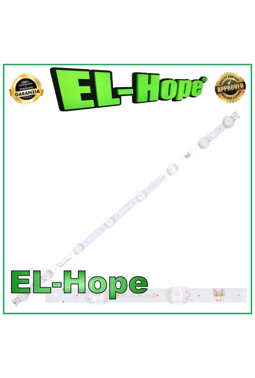 Barra de 8 tiras LED para televisor LG de 32 SSC-32LJ61-HD-8LED-REV03-170224 L600 mm 3 V