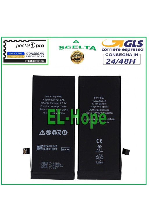 BATERÍA DE REPUESTO PARA IPHONE SE 2020 1821 mAh