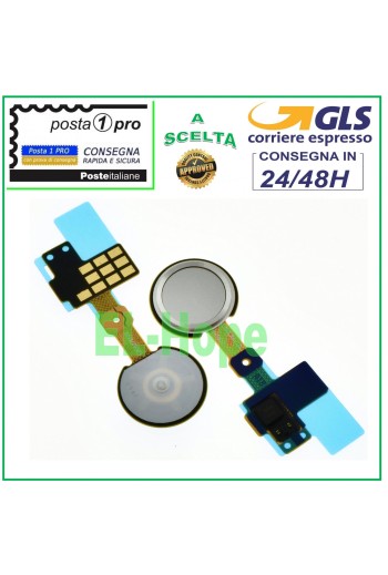 Botón Home plano con sensor de huellas dactilares para LG G5 H850 H840 H830 H831 blanco