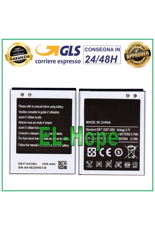 Batería EB-F1A2GBU para Samsung Galaxy S2 / S2 GT i9105p I9100 I9100N Plus I9105