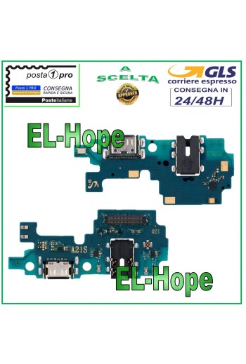 CONECTOR DE CARGA SAMSUNG GALAXY A21S SM-A217F BASE DE CARGA PARA MICRÓFONO TIPO C