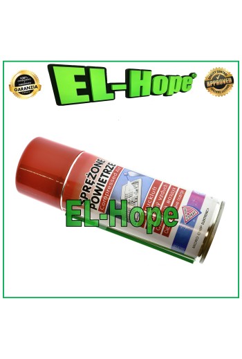 Aerosol de aire comprimido 400 ml para quitar polvo de ordenadores, portátiles y PC.