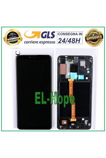 MARCO ORIGINAL PANTALLA LCD SAMSUNG GALAXY A9 2018 SM A920 PANTALLA TÁCTIL NEGRO