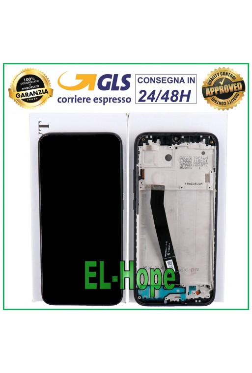 PANTALLA LCD ORIGINAL + MARCO XIAOMI REDMI 7 M1810F6LE G PANTALLA TÁCTIL CRISTAL NEGRO