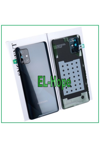 TAPA DE BATERÍA ORIGINAL SAMSUNG GALAXY A71 SM-A715 TAPA TRASERA NEGRA