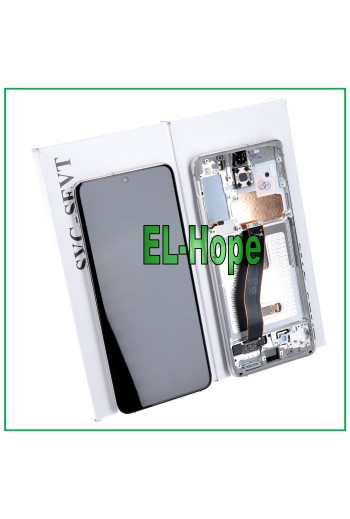 MARCO ORIGINAL PANTALLA LCD SAMSUNG GALAXY S20 SM-G980 G981 PANTALLA TÁCTIL BLANCA