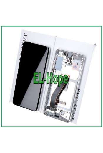 MARCO ORIGINAL PANTALLA LCD SAMSUNG GALAXY S20 SM-G980 G981 PANTALLA TÁCTIL BLANCA