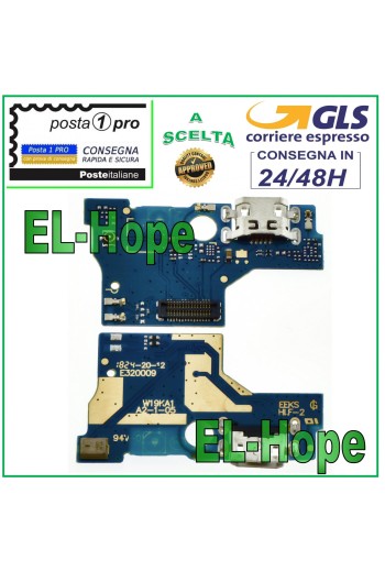 CONECTOR DE CARGA ASUS ZENFONE LIVE L1 ZA550KL X00RD BASE PARA MICRÓFONO CARGA USB