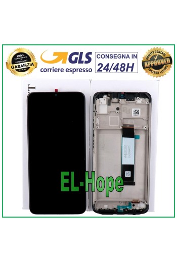 PANTALLA LCD + MARCO ORIGINAL XIAOMI POCO M3 M2010J19CG M2010J19CT TÁCTIL NEGRO
