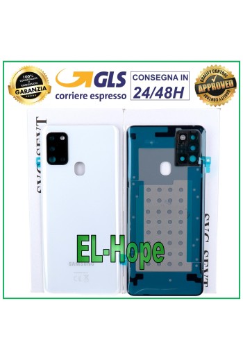 TAPA DE BATERÍA ORIGINAL SAMSUNG GALAXY A21S SM-A217 TAPA TRASERA BLANCA