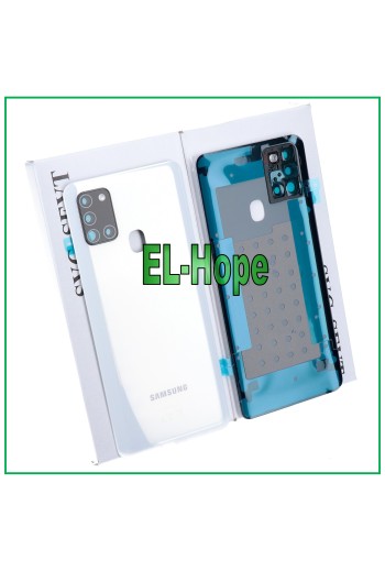 TAPA DE BATERÍA ORIGINAL SAMSUNG GALAXY A21S SM-A217 TAPA TRASERA BLANCA