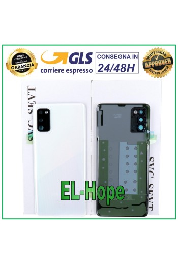TAPA DE BATERÍA ORIGINAL SAMSUNG GALAXY A41 SM-A415 TAPA TRASERA BLANCA