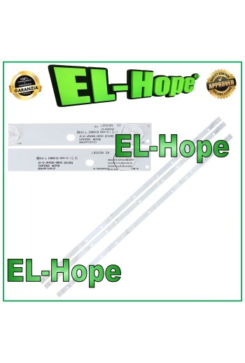KIT DE 3 TIRAS DE LED PARA TV DE 43 AKAI LB316N - LB315N JS-D-JP-4320-081EC / 091EC