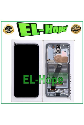 PANTALLA LCD + MARCO ORIGINAL SAMSUNG GALAXY S20 SM-G980 G981 TÁCTIL NEGRO GRIS