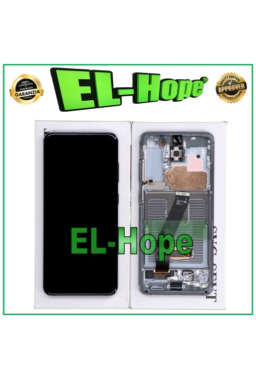 PANTALLA LCD + MARCO ORIGINAL SAMSUNG GALAXY S20 SM-G980 G981 TÁCTIL NEGRO GRIS