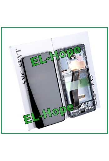 PANTALLA LCD + MARCO ORIGINAL SAMSUNG GALAXY S20 SM-G980 G981 TÁCTIL NEGRO GRIS