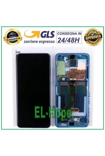 MARCO ORIGINAL PANTALLA LCD SAMSUNG GALAXY S20+ PLUS SM-G985 G986 TÁCTIL AURA AZUL