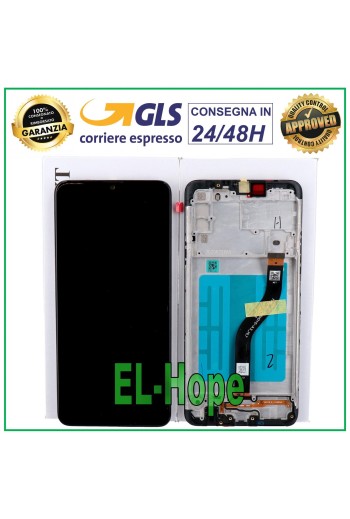 MARCO LCD ORIGINAL PANTALLA SAMSUNG GALAXY A20S SM-A207 PANTALLA TÁCTIL CRISTAL NEGRO