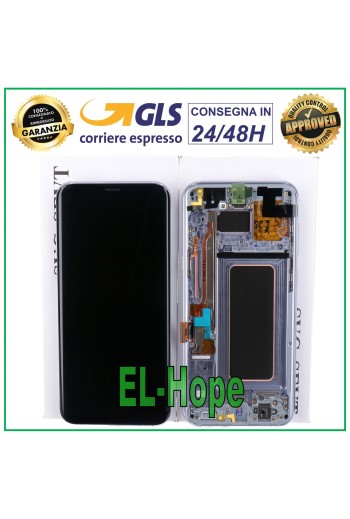 MARCO ORIGINAL PANTALLA LCD SAMSUNG GALAXY S8+ PLUS SM-G955 F PANTALLA TÁCTIL MORADA
