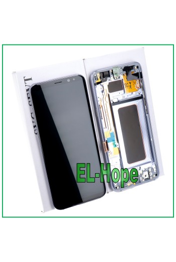 MARCO ORIGINAL PANTALLA LCD SAMSUNG GALAXY S8+ PLUS SM-G955 F PANTALLA TÁCTIL MORADA