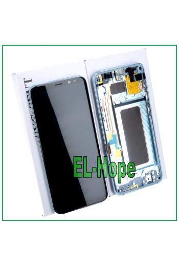 MARCO ORIGINAL PANTALLA LCD SAMSUNG GALAXY S8 PLUS SM-G955 F/FN PANTALLA TÁCTIL AZUL