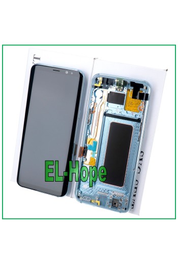 MARCO ORIGINAL PANTALLA LCD SAMSUNG GALAXY S8 PLUS SM-G955 F/FN PANTALLA TÁCTIL AZUL