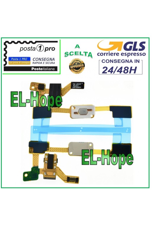 Conector de audio plano flexible para botón de inicio central Samsung Galaxy J5 2015 SM-J500F 