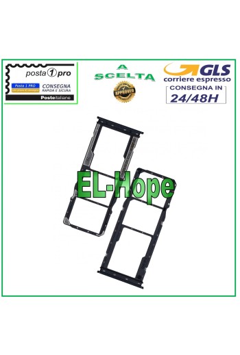 LECTOR DE RANURA PARA CARRO DE TARJETA SIM COMPARTIMENTO SD XIAOMI REDMI 9 9i 9A 9C 9AT 10A NEGRO