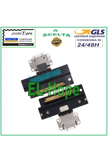 APPLE IPAD PRO 10.5 A1701 A1709 CONECTOR DE CARGA BASE DE CARGA PLANA FLEXIBLE BLANCO