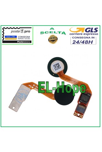 TECLA PLANA CON SENSOR DE HUELLAS HUAWEI MATE 20 HMA-L09 L29 NEGRO