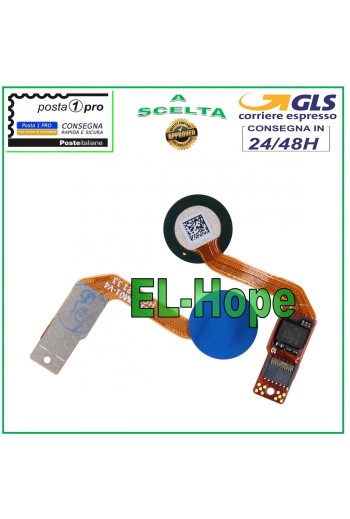 TECLA PLANA CON SENSOR DE HUELLAS HUAWEI MATE 20 HMA-L09 L29 AZUL