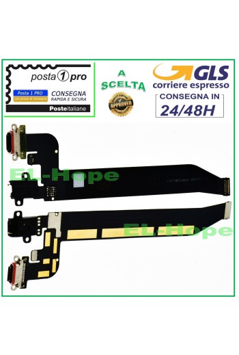 CONECTOR DE CARGA USB FLEXIBLE PLANO ONEPLUS 5T A5010 JACK AURICULARES BASE DE CARGA DE AUDIO