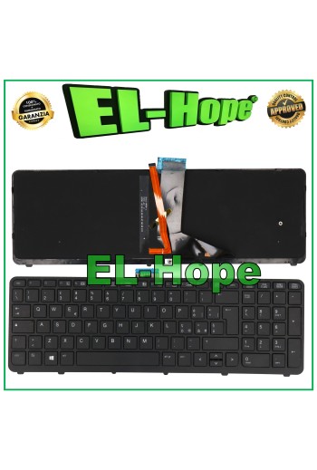TECLADO ITALIANO PARA PORTÁTIL HP ZBook 15 17 G1 G2 RETROILUMINADO NEGRO
