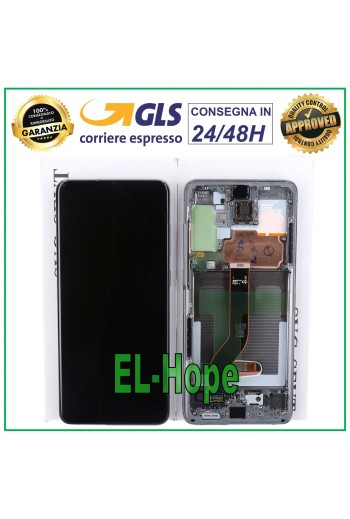 MARCO ORIGINAL PANTALLA LCD SAMSUNG GALAXY S20+ PLUS SM-G985 G986 5G TÁCTIL GRIS