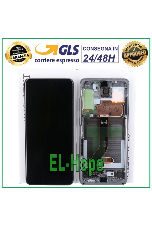 MARCO ORIGINAL PANTALLA LCD SAMSUNG GALAXY S20+ PLUS SM-G985 G986 5G TÁCTIL GRIS
