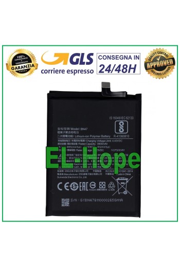 BATERÍA BN47 PARA XIAOMI MI A2 LITE REDMI 6 PRO M1805D1SG 4000mAh IGUAL ORIGINAL