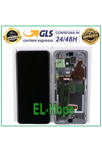 MARCO ORIGINAL PANTALLA LCD SAMSUNG GALAXY S20 ULTRA SM-G988 PANTALLA TÁCTIL GRIS