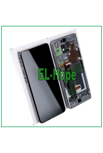 MARCO ORIGINAL PANTALLA LCD SAMSUNG GALAXY S20 ULTRA SM-G988 PANTALLA TÁCTIL GRIS
