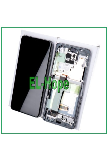 MARCO ORIGINAL PANTALLA LCD SAMSUNG GALAXY S20 ULTRA SM-G988 PANTALLA TÁCTIL GRIS