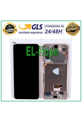 PANTALLA LCD ORIGINAL + MARCO SAMSUNG GALAXY S21 PLUS SM-G996 PANTALLA TÁCTIL MORADA
