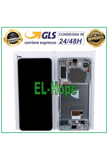 MARCO DE PANTALLA ORIGINAL SAMSUNG GALAXY S21+ PLUS SM-G996 PANTALLA TÁCTIL PLATA