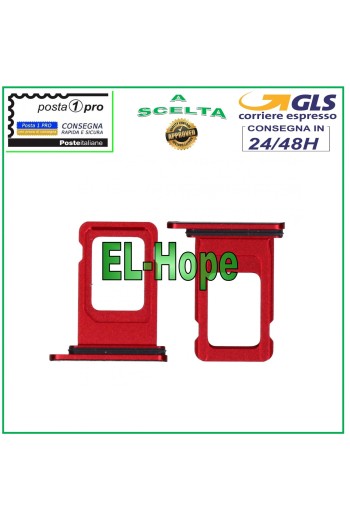 COMPARTIMENTO PARA CARTUCHO DE RANURA SOPORTE PARA TARJETA NANO SIM CARCASA PARA TARJETA PARA APPLE IPHONE 11 ROJO