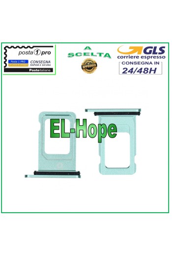 COMPARTIMENTO PARA CARTUCHO DE RANURA SOPORTE PARA NANO SIM APPLE IPHONE 11 CARCASA PARA TARJETA VERDE