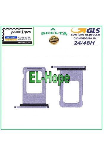 COMPARTIMENTO PARA CARTUCHO DE RANURA SOPORTE PARA NANO SIM CARCASA PARA TARJETA APPLE IPHONE 11 MORADO