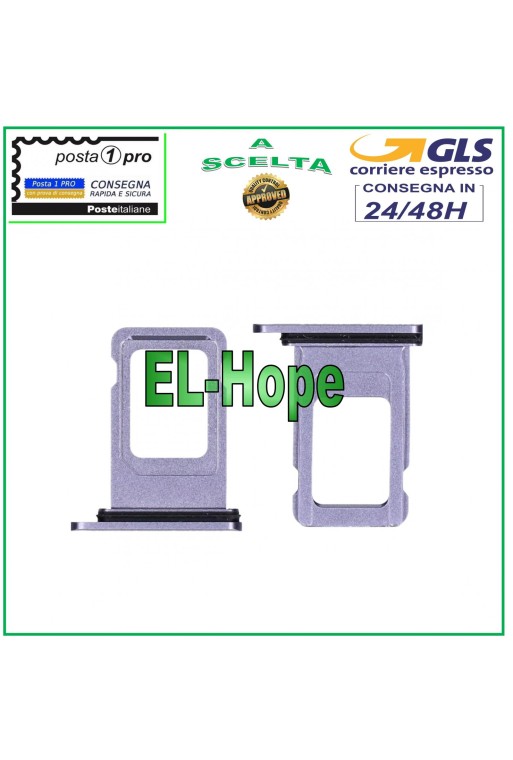 COMPARTIMENTO PARA CARTUCHO DE RANURA SOPORTE PARA NANO SIM CARCASA PARA TARJETA APPLE IPHONE 11 MORADO