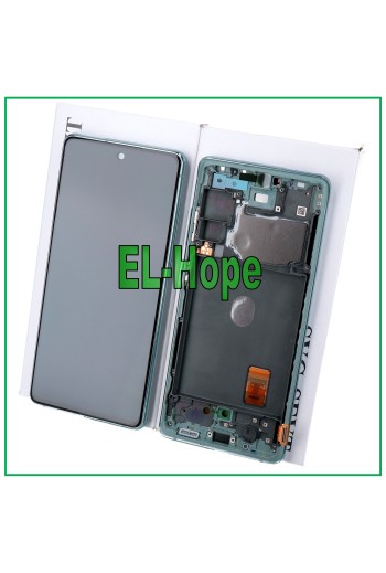 PANTALLA LCD + MARCO ORIGINAL SAMSUNG GALAXY S20 FE SM-G780F PANTALLA TÁCTIL VERDE