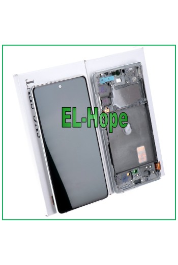 PANTALLA LCD + MARCO ORIGINAL SAMSUNG GALAXY S20 FE SM-G780F PANTALLA TÁCTIL BLANCA