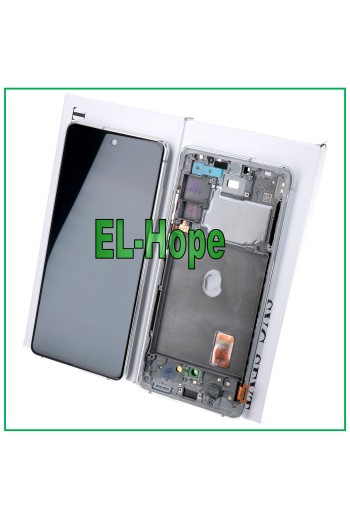 PANTALLA LCD + MARCO ORIGINAL SAMSUNG GALAXY S20 FE SM-G780F PANTALLA TÁCTIL BLANCA